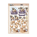 Hunkydory Pug & Chihuahua Decoupage Topper Sheet*