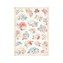 Stamperia Rice Paper Sheet A4 - Oh La La - Flowers*