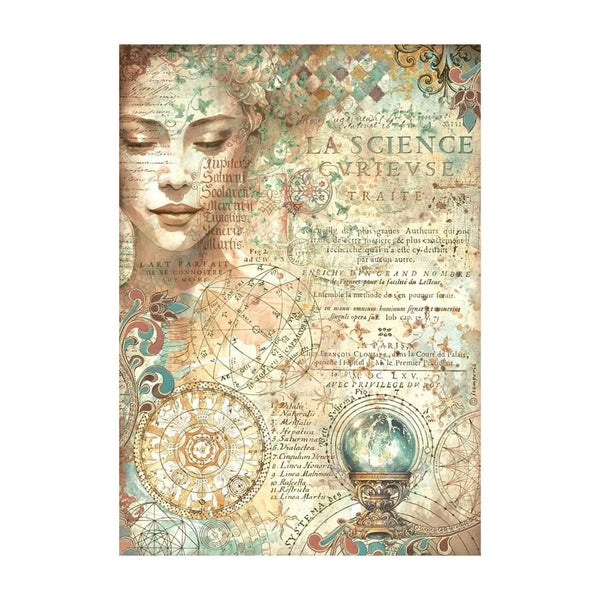 Stamperia Rice Paper Sheet A4 - Fortune - Face