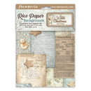 Stamperia Rice Paper Sheet A6 Selection Set of 8 - White Christmas