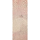 A tall, narrow rectangular panel featuring a crackle or cracked-ice pattern that fades from pink at the top to off-white/cream at the bottom, with dark lines throughout.