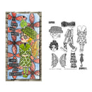 Dyan Reaveley's Dylusions Cling Stamp Collections 8.5"x 7" - Dinky Dolls Set