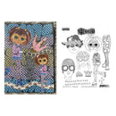 Dyan Reaveley's Dylusions Cling Stamp Collections 8.5"x 7" - Dinky Dolls Set