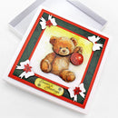 Katy Sue Die Cut Decoupage 12/Pkg - Teddy Bear Christmas