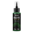 A bottle of Americana BLOOM Textured Paint in Emerald Forest, featuring a dark green body, black cap, and a black label with white and gold text.