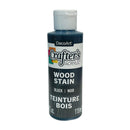 A bottle of DecoArt Crafter's Acrylic Wood Stain in Black.