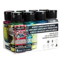 A 8-piece value pack of DecoArt Galaxy Glitter Acrylic Paint bottles. The set contains multiple vibrant glitter colours including pink, green, blue, and yellow, with black caps