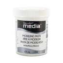 A 4 fl. oz. plastic tub of DecoArt Media modeling paste. 118ml