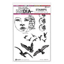 Dina Wakley Let It Fly Media Cling Rubber Stamps