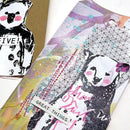 Dina Wakley Media Cling Stamps 6"x 9" - Scribbly Bears