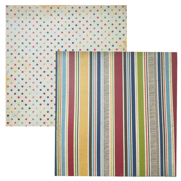 Simple Stories 12"x 12" Double-Sided Cardstock - Elementary - Smarty Pants