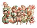 Dutch Doobadoo Merry and Bright A6 Collage Die-cuts - Merry & Bright