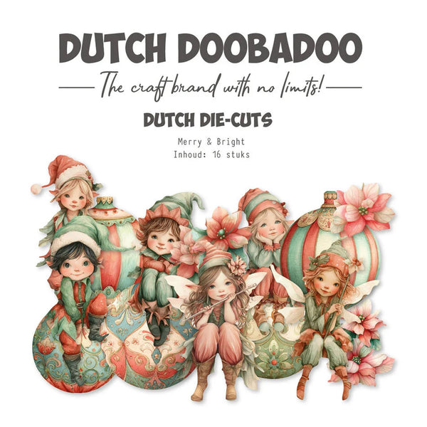 Dutch Doobadoo Merry and Bright A6 Collage Die-cuts - Merry & Bright