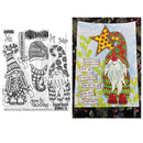 Dyan Reaveley’s Dylusions Cling Stamp Collections 8.5" x 7" - Gnome For The Holidays