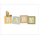 Echo Park Winnie The Pooh Greeting Card 1/Pkg Baby Blocks
