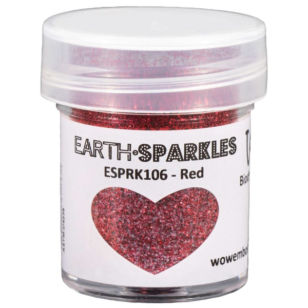 WOW! Earth Sparkles Glitter 15ml - Red