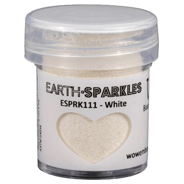 WOW! Earth Sparkles Glitter 15ml - White