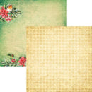 Elizabeth Crafts Double-Sided Cardstock Pack 12"X12" Festive Holly