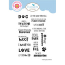 Elizabeth Craft Designs Dog Days Sentiments Clear Stamps