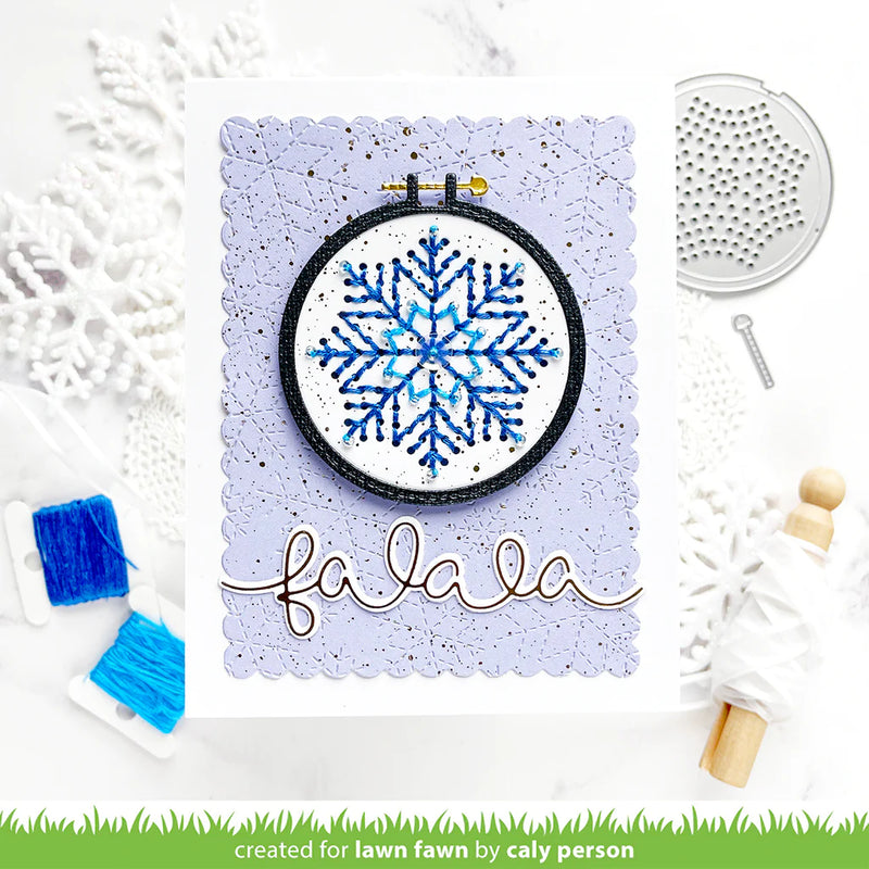 Lawn Cuts Custom Craft Die Embroidery Hoop Snowflake Add-On*