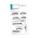 Altenew Rooting for You Stamp Set with garden inspired encouragement and gratitude sentiments