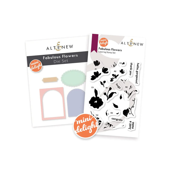 Altenew Mini Delight: Fabulous Flowers Stamp & Die Set