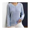 Fiddlesticks Free Yarn Pattern - Cedar - Ribbed Raglan Sleeved Jumper with Side Splits
