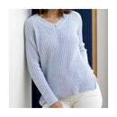 Fiddlesticks Free Yarn Pattern - Cedar - Ribbed Raglan Sleeved Jumper with Side Splits