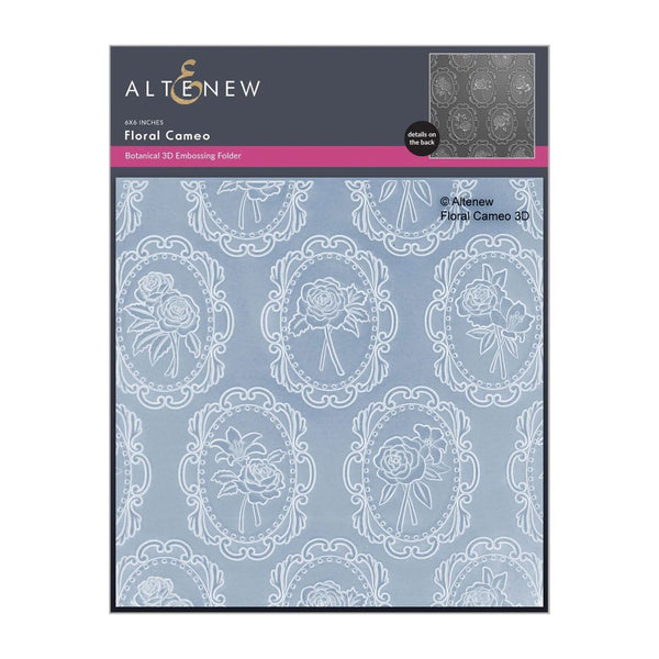 Altenew Floral Cameo Botanical 3D Embossing Folder