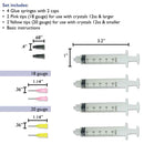BeadSmith Crystal FX Glue Syringes & Tips - Medium Viscosity