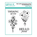 Gina K Designs Stamp & Die Set - Spring Posies