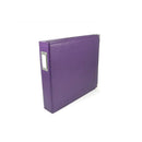 Universal Crafts Classic Leather 12"x12" Three Ring Album - Grape Soda