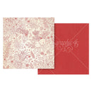 Graphic 45 Deck The Halls Double-Sided Cardstock 12"x 12" - Poinsettia Red