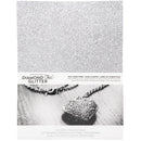 Harmony Diamond Chic Glitter Cardstock 8.5"X11" 20/Pkg Platinum