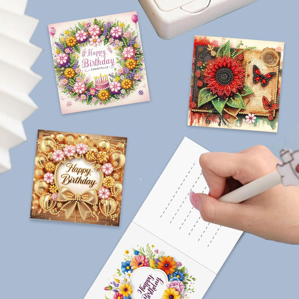 Poppy Crafts Diamond Art Greeting Card Kit