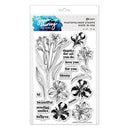 Simon Hurley create. Photopolymer Stamp 6"X9" Heartfelt Blooms