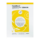 HeatBond VersaFoam SEW-IN foam stabilizer packaging, featuring a bright yellow and white design with product details and illustrations.