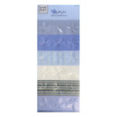 Heidi & Grace 'Flowers' plastic embellishments package containing multiple strips of floral plastic charms in shades of blue, white, and green.