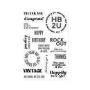 Hero Arts Clear Stamp Set - Vintage Vinyl