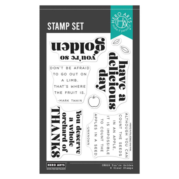 Hero Arts I Pick You Clear Stamp Set - You're Golden
