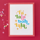 Hero Arts Very Merry BetterPress + Foil Set - Fa La La Letterpress