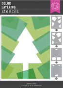 Hero Arts Very Merry Colour Layering Stencil Set - Modern Tree
