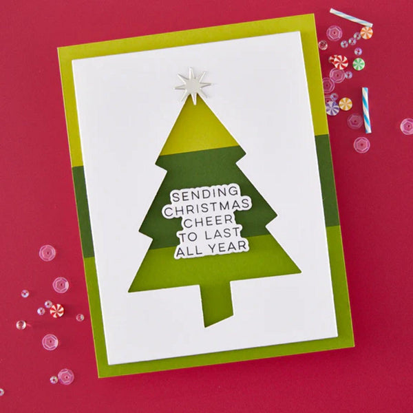 Hero Arts Very Merry Stylish Etched Die Set - Festive Tree