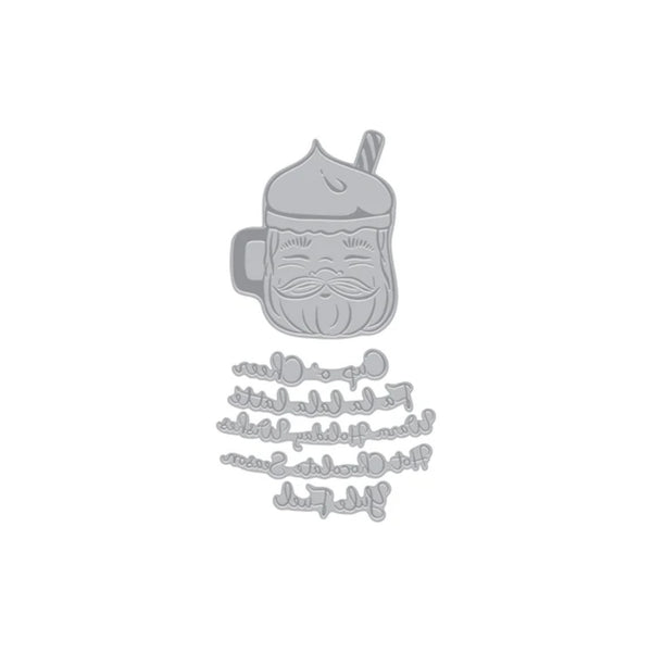 Hero Arts Yule Fuel Letterpress + Foil Plate - Cup of Cheer