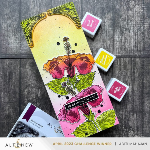 Altenew Hibiscus Motif Stamp Set*