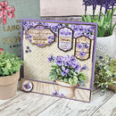 Hunkydory A Year of Flowers Violet Luxury Topper Sheet - February