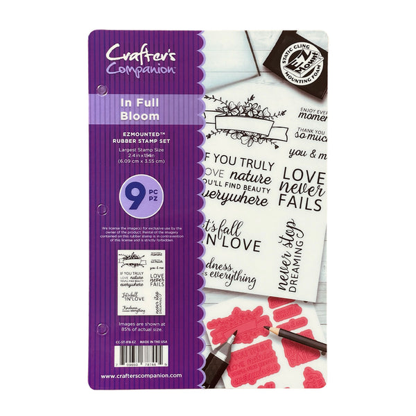 Crafter's Companion Ezmount Cling Set 5.5"x 8.5" - In  Full Bloom*