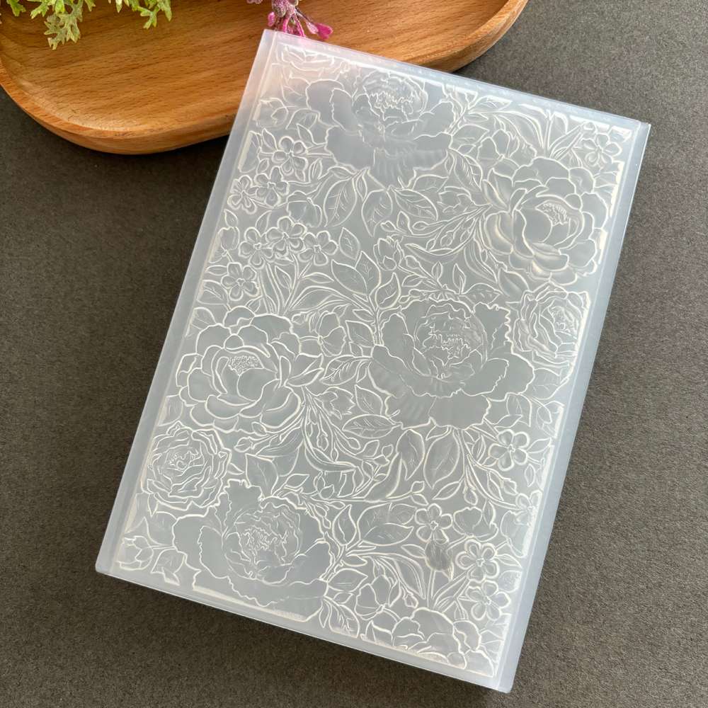 Poppy Crafts 3D Embossing Folder #153 - Full Floral – CraftOnline