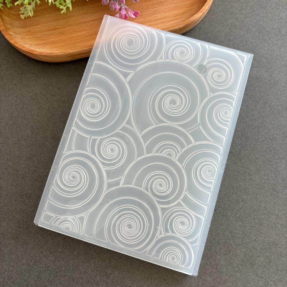 Poppy Crafts 3D Embossing Folder #147 - Bold Swirls – CraftOnline