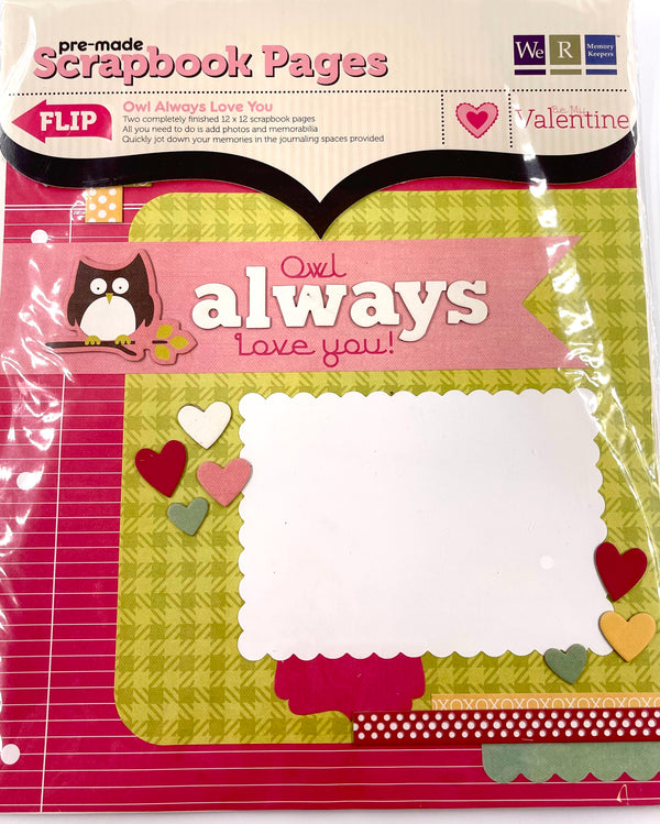 We R Memory Keepers Scrapbook Pages Owl Always Love You 12" x 12"*